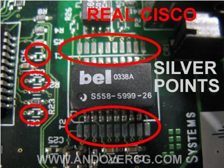 copper points on WIC-1ENET comparison