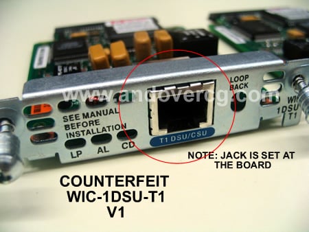 COUNTERFEIT WIC-1DSU-T1 FRONT