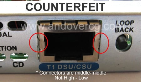 COUNTERFEIT RJ45 JACK