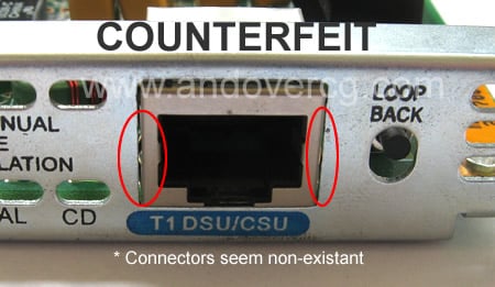 Counterfeit connectors 2%203COUNTERFEIT RJ45 WIC JACK
