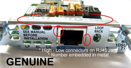 GENUINE RJ45 JACK WIC-1DSU-T1