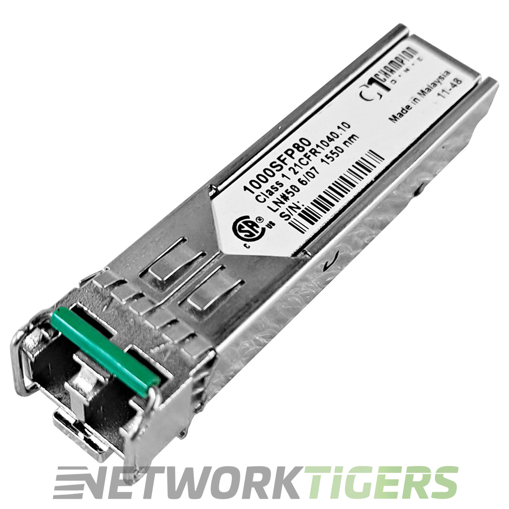 SFPモジュール Champion 1000SFP80 1 Gigabit BASE-ZX 1550nm 80km SFP Transceiver
