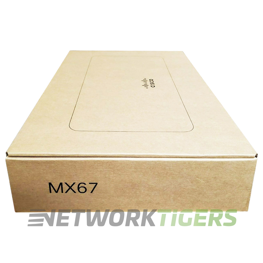 NEW Cisco Meraki MX67-HW MX Series 450 Mbps 4x 1GB RJ45 LAN Unclaimed Firewall