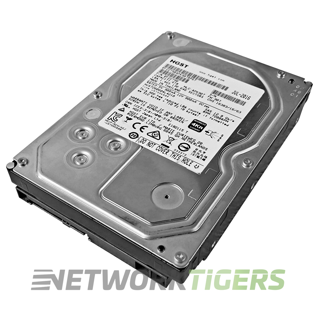 HGST 0F22790 HUS726060AL4210 6TB 7200 RPM 12GB/S 3.5 inch SAS Hard Drive