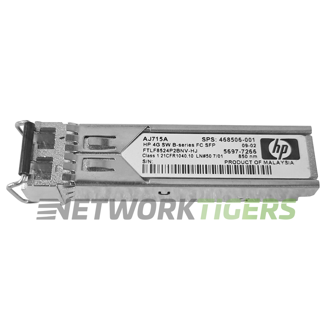HPE AJ715A 4GB Fiber Channel 850nm 150m DOM Duplex LC MMF SFP Transceiver